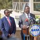 NASA principals Kalonzo Musyoka (left), Musalia Mudavadi and Raila Odinga