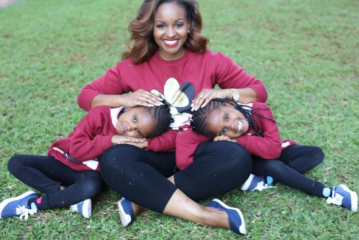 Grace and ZaRa in matching outfits.