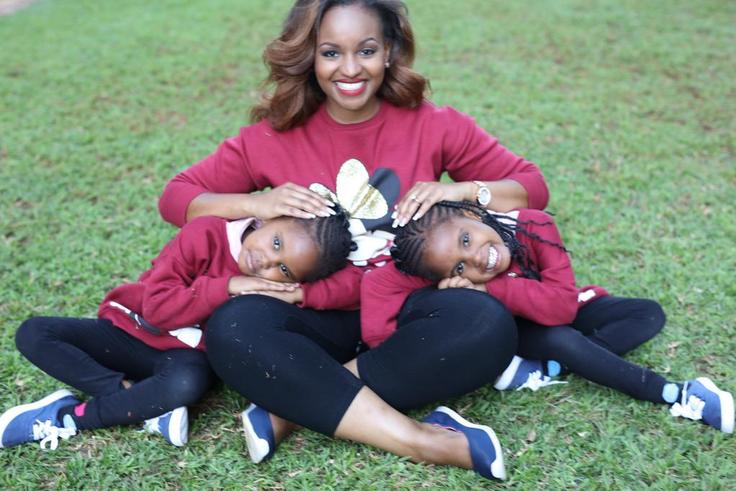 Grace and ZaRa in matching outfits.