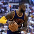 Lebron James of the Cleveland Cavaliers dribbles the ball in the first half of Game Four of the Eastern Conference Semifinals against the Toronto Raptors during the 2017 NBA Playoffs May 7, 2017