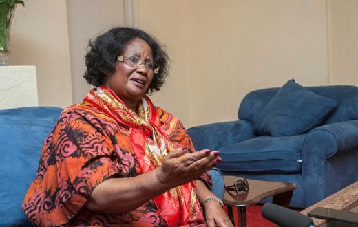 Former Malawi president Joyce Banda, pictured at an interview in her home last April
