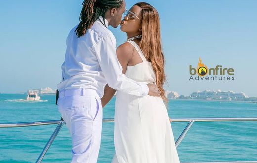 Diana Marua and Bahati in Dubai for a Holiday