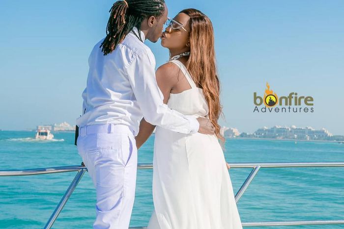 Diana Marua and Bahati in Dubai for a Holiday
