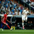 Real Madrid's Croatian midfielder Luka Modric (C) will appear as a witness at the corruption trial of former Dinamo Zagreb boss Zdravko Mamic, according to local media