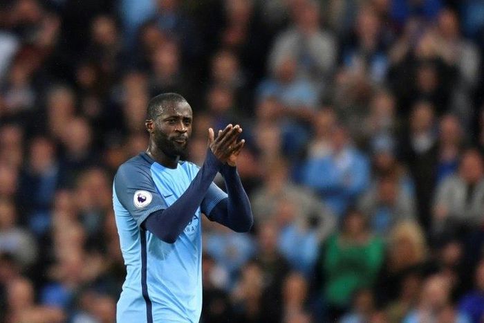 Midfielder Yaya Toure, pictured on May 16, 2017, will play for Manchester City for another year