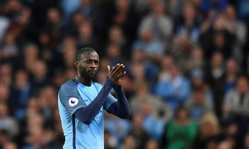 Midfielder Yaya Toure, pictured on May 16, 2017, will play for Manchester City for another year