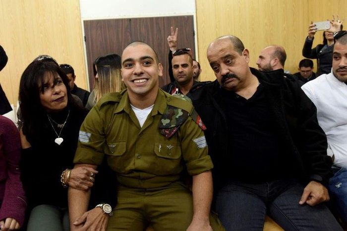 Israeli soldier Elor Azaria, who was convicted of manslaughter for shooting dead a prone Palestinian assailant, was sentenced to 18 months in prison, with a further 18 months suspended