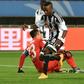 TP Mazembe player Kalaba (front) has netted six times in the Confederation Cup this season, making him joint leading scorer with Arsenio 'Love' Cabungula