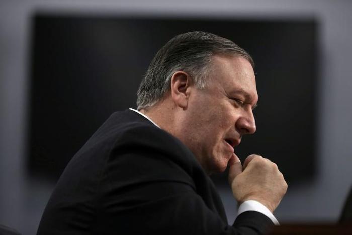 At the instruction of Secretary of State Mke Pompeo (pictured March 27, 2019), the US is ending "foreign assistance programs for the Northern Triangle (of Central America)"