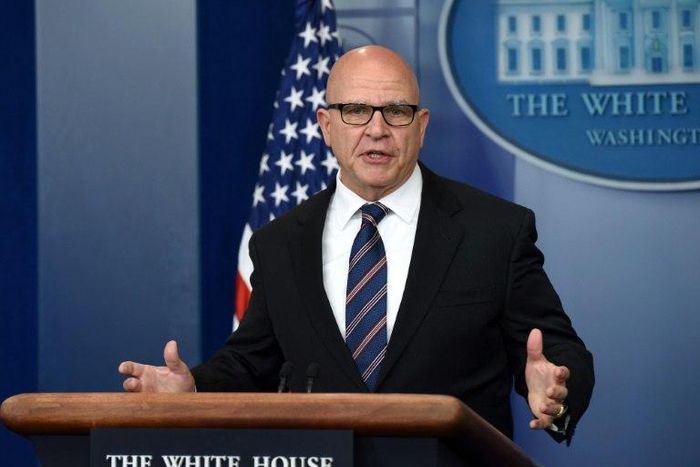 National Security Advisor H.R. McMaster briefs the media at the White House