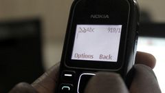 A GSM user in Nigeria