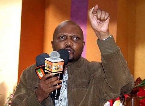 Gatundu South MP Moses Kuria during a past public address