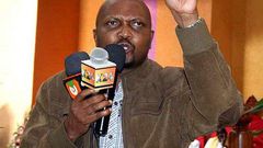 Gatundu South MP Moses Kuria during a past public address