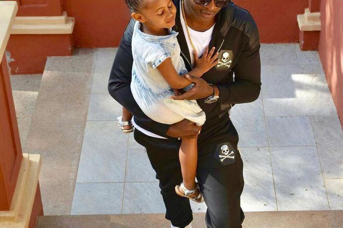 Steve Mbogo and his daughter Fatmah (Instagram)