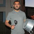 A file photo taken on May 06, 2017 shows Moroccan activist Nasser Zefzafi banging on a pot during a protest in the northern city of Al-Hoceima