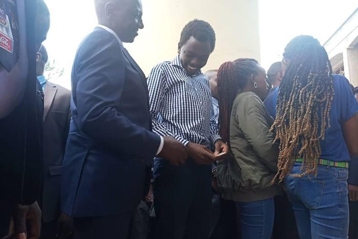 DP William Ruto, accompanied by son and daughters quietly registers for Huduma Namba in Lang'ata