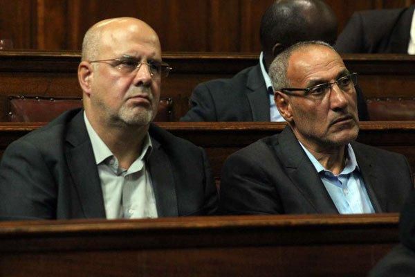 Iranians Ahmed Abolfathi Mohammed (left) and Sayed Mansour Mousavi at the Supreme Court of Kenya during a past hearing of their case