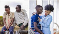 Sammy and Virginia  Before and after the transformation. Muchiri Frames transforms City Chokoras Sammy and Virginai into super Models