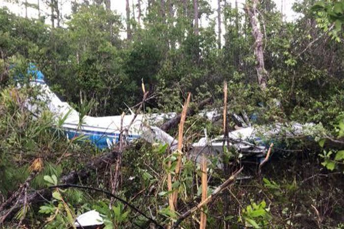 The light aircraft which crashed in Makutano forest in Londiani