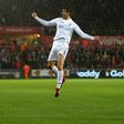 Swansea City's striker Fernando Llorente, seen in 2016, headed in the winner against Burnley after 92 minutes after opening for the hosts on 12 minutes as Swansea pulled five points clear of the bottom three