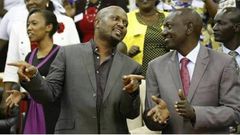 Gatundu South MP Moses Kuria and Deputy President William Ruto at a past function