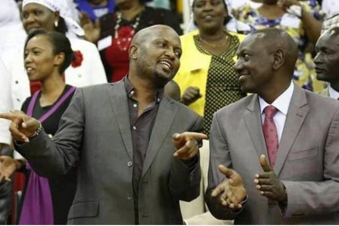 Gatundu South MP Moses Kuria and Deputy President William Ruto at a past function