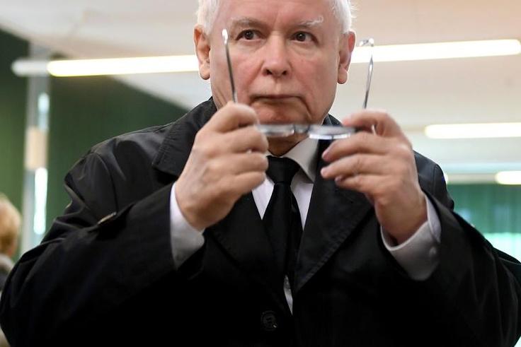 Jaroslaw Kaczynski, pictured October 2018, is the leading figure in the Law and Justice (PiS) party, which has introduced a string of controversial judicial reforms since coming to power in 2015