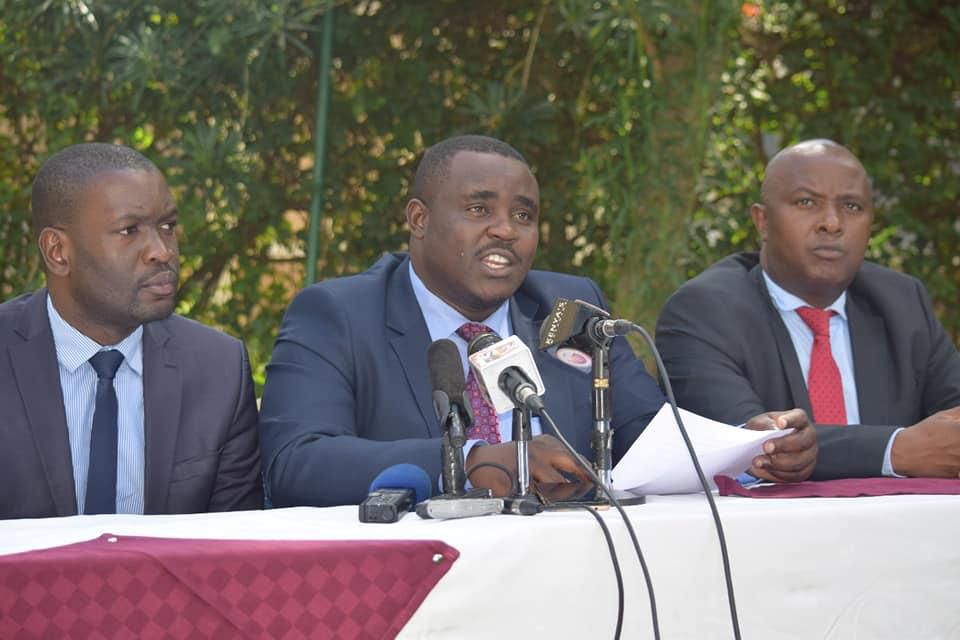Senator Cleophas Malala with Nominated MP Godfrey Osotsi