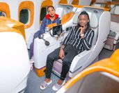 Bahati rocking his new hairstyle alongside Diana Marua (Bonfire Adventures)