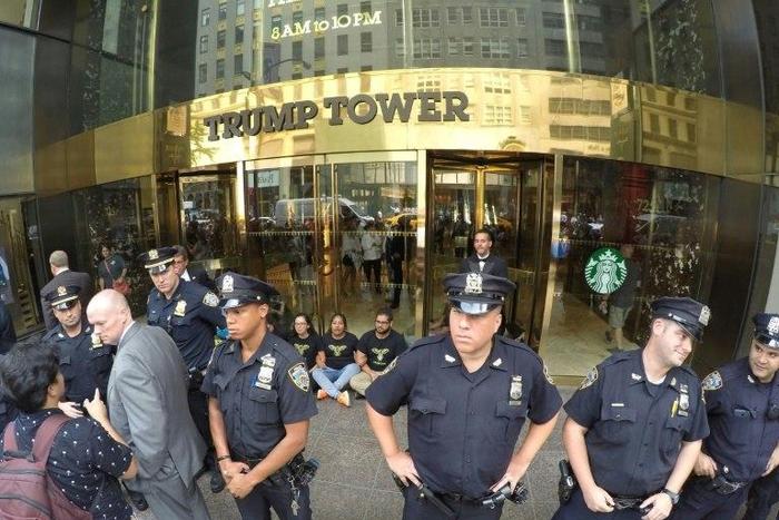 President-elect Donald Trump avoided reporters as he left Trump Tower for the first time in days