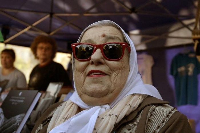 The president of Madres de Plaza de Mayo, Hebe de Bonafini