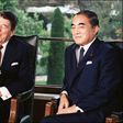 In the 1980s then US president Ronald Reagan, pictured with Japanese prime minister Yasuhiro Nakasone, slapped up to 100 percent duties on some Japanese imports