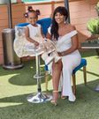 DJ Pierra Makena with her daughter