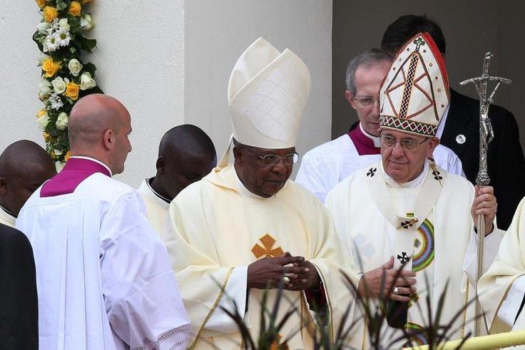 Cardinal John Njue and Pope Francis