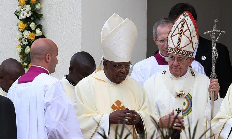 Cardinal John Njue and Pope Francis