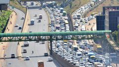 Traffic on a section of Thika Superhighway