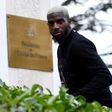 Tiemoue Bakayoko arrives at the French training base in Clairefontaine, near Paris, on March 20, 2017