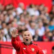 Sevilla's coach Jorge Sampaoli, pictured on March 11, 2017, said he found the firing of Leicester City manager Claudio Ranieri "very, very surprising"