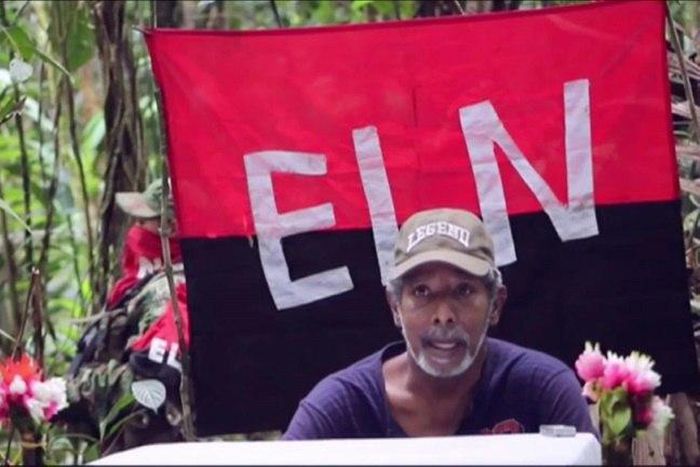 TV grab from Colombia's RCN Channel shows the National Liberation Army hostage, ex-lawmaker Odin Sanchez in 2016