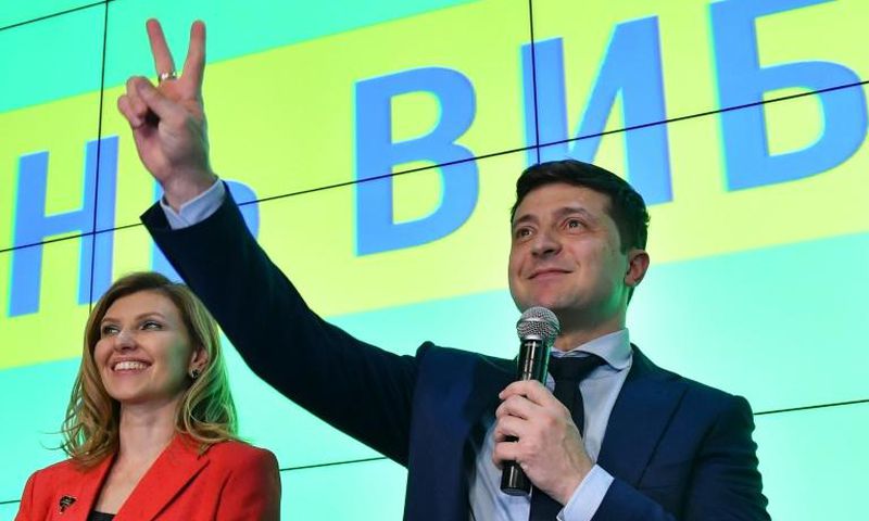 Polls indicate comic actor Volodymyr Zelensky will win Sunday's second-round vote