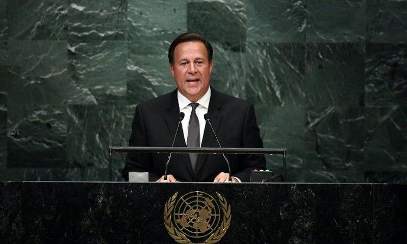 Panama?s President Juan Carlos Varela Rodiguez, seen in September 2016, has asked the head of his country's supreme court to "evaluate" Dutch journalist Okke Ornstein's case, while stressing that the tribunal was independent