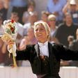 Former French bullfighter Marie Sara, one of president-elect Emmanuel Macron's 2017 legislative picks, waves to the crowd before retiring September 11, 1999