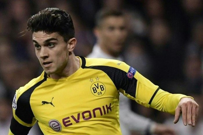 Borussia Dortmund defender Marc Bartra in action during a Champions League match against Real Madrid in 2016