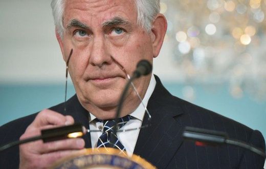 US Secretary of State Rex Tillerson says Russia's actions in eastern Ukraine remain an obstacle to improving ties with Moscow