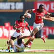 Shujaa players in action at the Singapore sevens