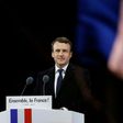 French president-elect Emmanuel Macron delivers a speech at the Pyramid at the Louvre Museum in Paris on May 7, 2017, after the second round of the French presidential election