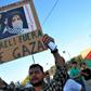 A group of pro-Palestinian demonstrators protest in front of the US embassy in Managua to demand an end to the Israeli attacks on the Gaza Strip, on November 19, 2012