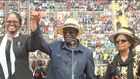 Oburu Odinga introduces his 2 wives at Raila's State Funeral at Nyayo Stadium