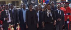 Mama Ida Odinga arrives at Nyayo Stadium for Raila’s state funeral.