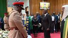 President Ruto arrives at Parliament Buildings to pay tribute to former PM Raila Odinga, who is lying in state.
